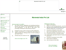 Tablet Screenshot of marientalindia.com